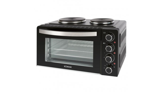 Mini oven with 2 hot plates Bomann