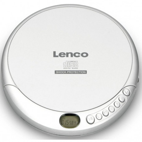 Kaasaskantav CD-mängija Lenco CD201SI, hõbedane