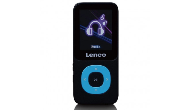 MP3/MP4 player with 4GB micro SD card Lenco, blue