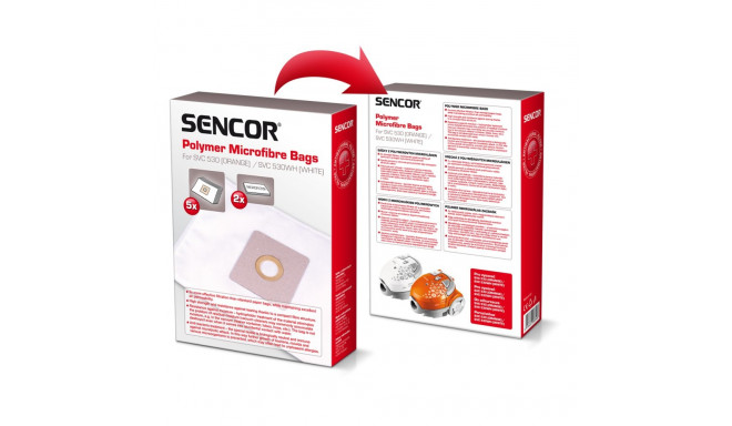 Micro fiber bags for Sencor SVC530 5pcs + 2 microfilters