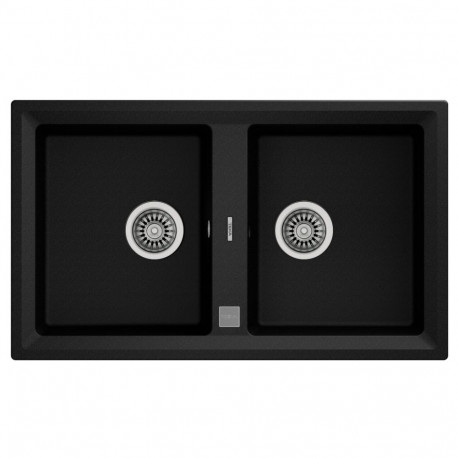 Valamu Teka Stone 90B TG must graniit