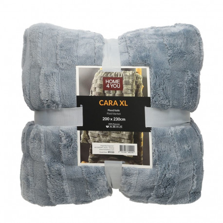 Plaid CARA XL 200x230cm,  bluish grey