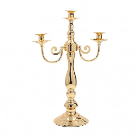 Candlestick LAUDRE 3 pcs 28xH49cm, gold