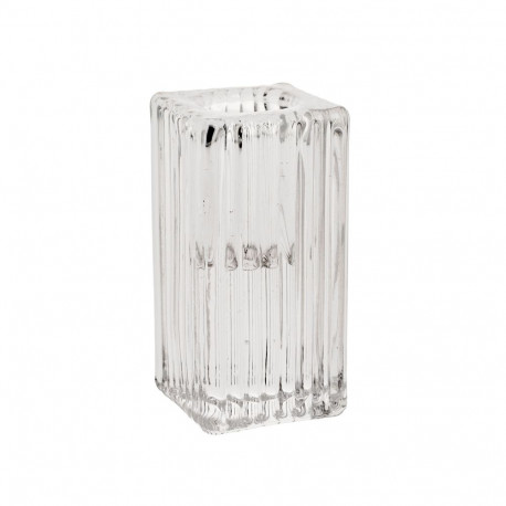 Candle holder GELSA 4x4xH7.5cm, glass