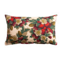 Pillow WINTER FLOWERS 32x50cm, ribbons