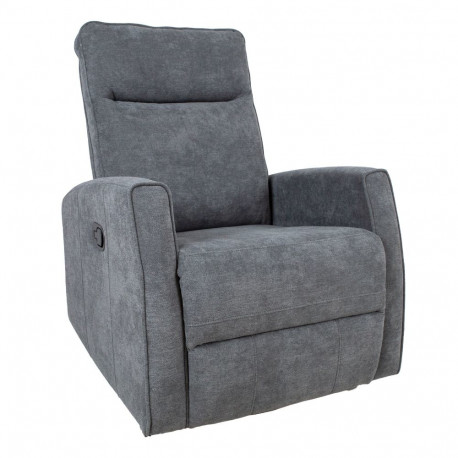 Tugitool EDDY kiikuv ja pöörlev manuaalne recliner 76x96xH103cm, hall