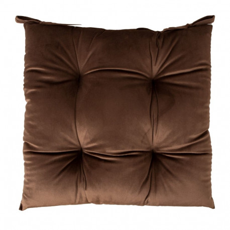 Chair cushion VELVET 40x40cm, brown