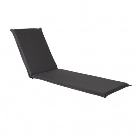 Deck chair pad SUMMER 55x190xH5cm, black