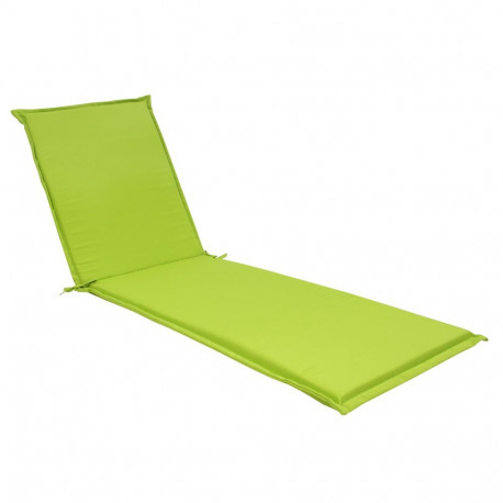 Deck chair pad SUMMER 55x190x5cm, light green