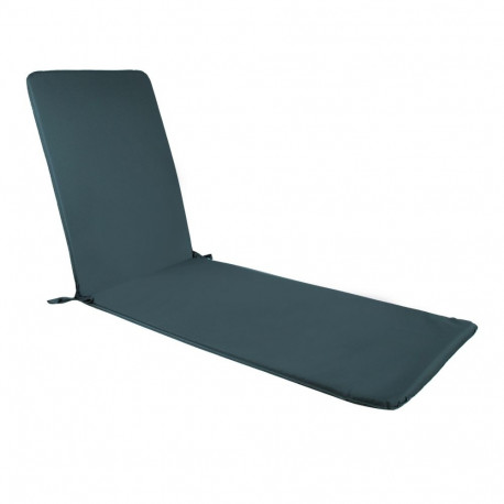 Deck chair pad OHIO-2 waterproof, 55x190xH2,5cm, dark grey