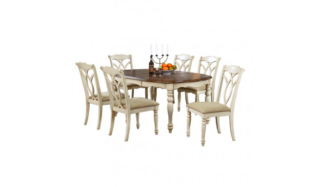 Dining set LILY table, 6 chairs