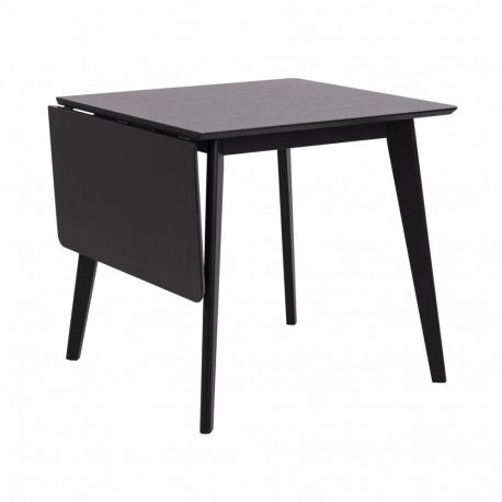 Dining table ROXBY 80/120x80xH76cm, black
