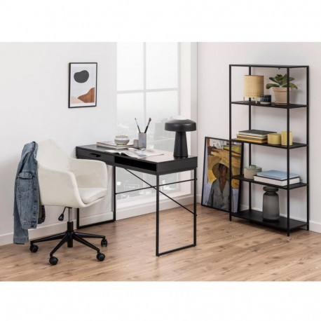 Desk SEAFORD 110x45xH75cm, black