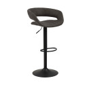 Bar stool GRACE anthracite/black