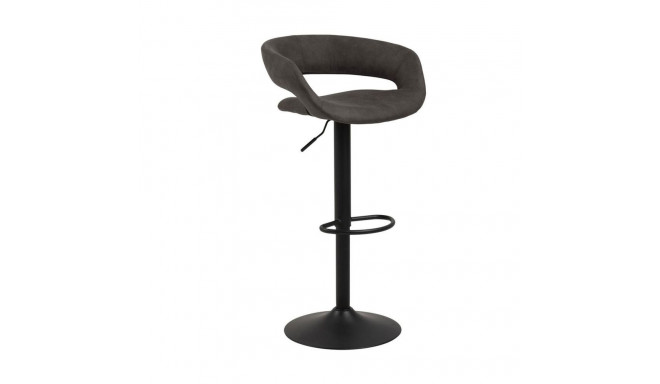 Bar stool GRACE anthracite/black