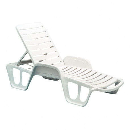 Deck chair FISSO white