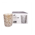 Drinking glass CORAL 250ml, golden shine