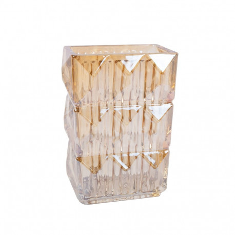 Vase AVRIL 13x8xH19cm, golden