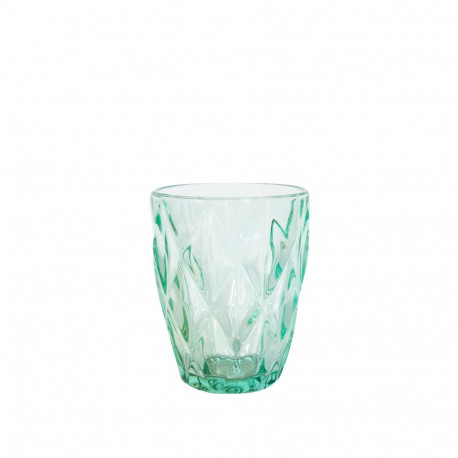 Joogiklaas madal CORAL 250ml, D8xH10cm, türkiis