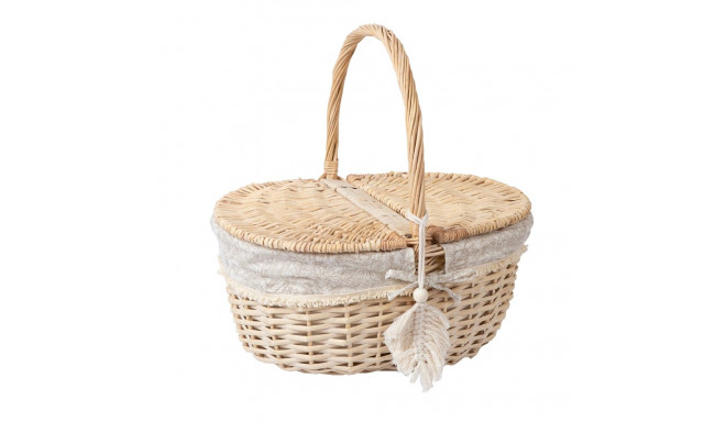 Picnic basket WILLI TASSEL 40x32xH17/40cm