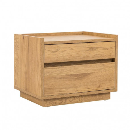 Nightstand SACHA 50x40xH40cm, melamine with oak decor