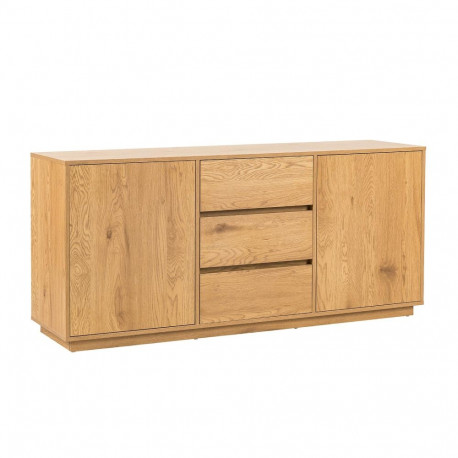 Side board SACHA 160x40xH74cm, melamine with oak decor