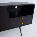 Side board LUXEMBOURG 150x40xH80cm, black