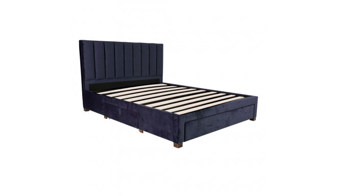 Bed GRACE 160x200cm, blue