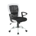 Töötool LENO 60x57xH91-98,5cm, must/valge