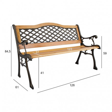 Bench CARTAGO light brown