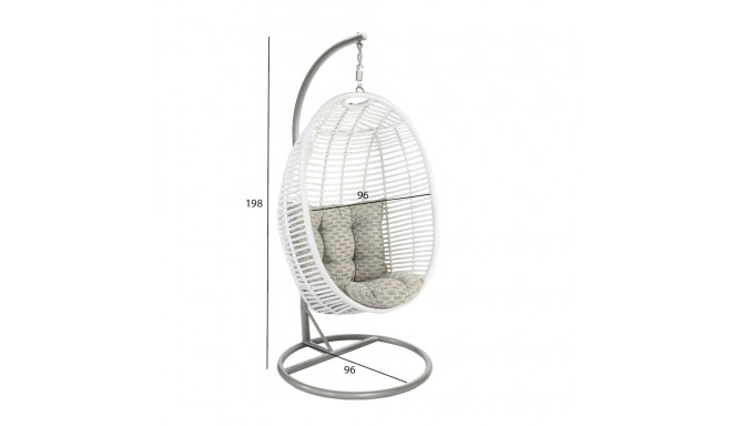 Hanging chair CORA white