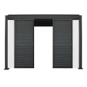 Middle panel of louvers wall for gazebo MIRADOR-111, white