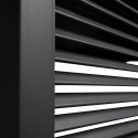 Louvers wall for gazebo MIRADOR-111 123,5cm, dark grey