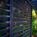 Louvers wall for gazebo MIRADOR-111 93cm, dark grey