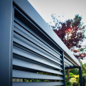 Louvers wall for gazebo MIRADOR-111 123,5cm, dark grey