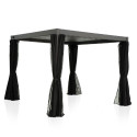 Textilene curtains for gazebo MIRADOR-111 3x3m, black