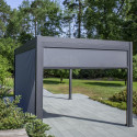 Pull-down screen for gazebo MIRADOR-111 3m, grey