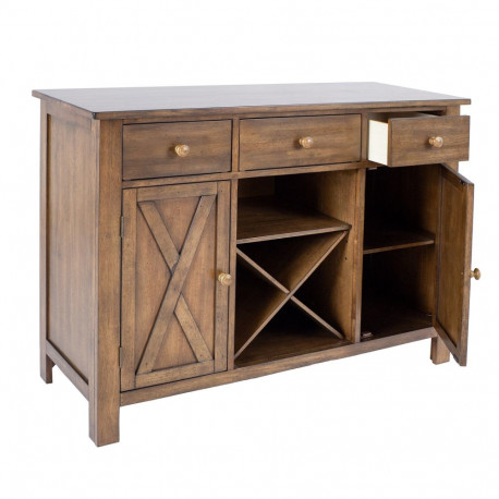 Kummut JAMES 120x46xH91cm, rustik tamm