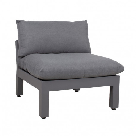 Modular sofa FLUFFY 1-seater armless section, grey