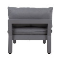 Modular sofa FLUFFY armless section, grey