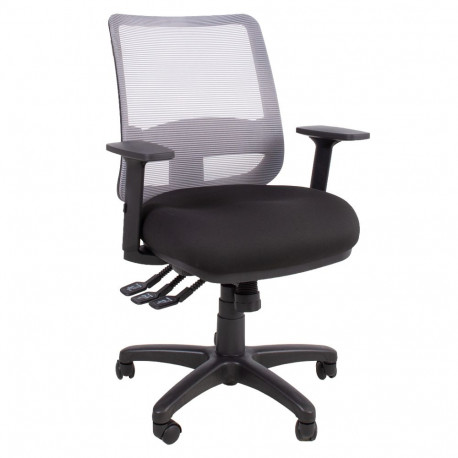 Task chair SAGA black/grey