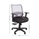 Task chair SAGA black/grey