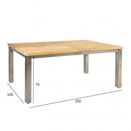 Table NAUTICA 200/300x100xH76cm, teak