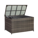 Padjakast WICKER 122x52xH62cm, tumepruun
