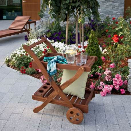 Serving cart VICTORIA 84x50xH81cm, meranti