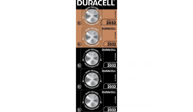 Duracell CR 2032 Lithium Button Cell 3V (5 pieces)