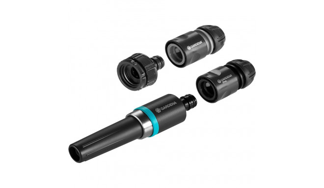 GARDENA EcoLine basic equipment, including cleaning nozzle (black/turquoise, 5 pieces)