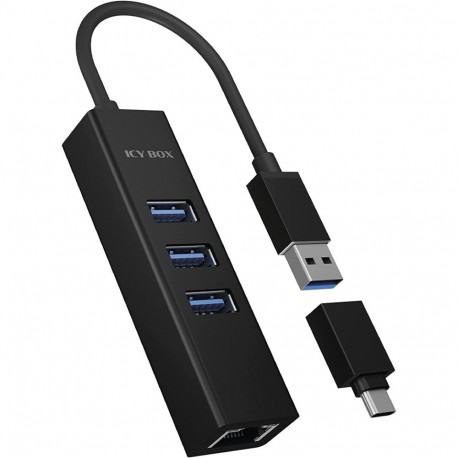 võrgujaotur IB-HUB1419-LAN, must