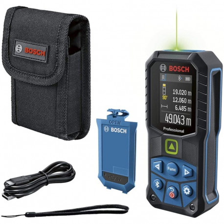 laserkaugusmõõtja GLM 50-27 CG Professional Li-Ion-Akku 3,7V 1Ah 50m roheline laserjoon, sinine/must