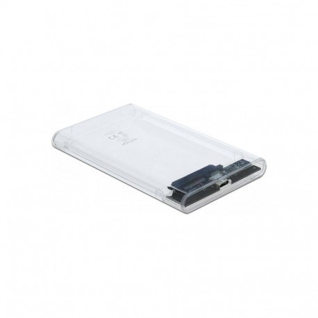 Externes Gehäuse für 2.5" SATA HDD / SSD mit SuperSpeed USB 10 Gbps (USB 3.1 Gen 2) (transparent)